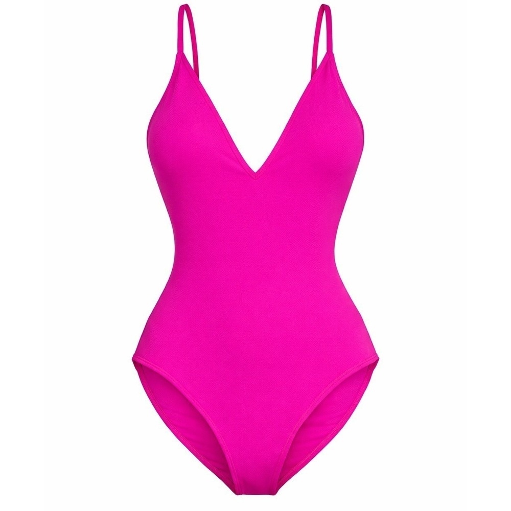 TA3 Plungey One Piece Swimsuit Pink Sculpting Shapewear Tummy Control XL NWT